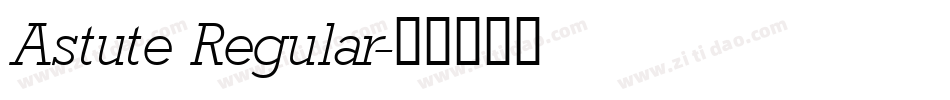 Astute Regular字体转换
